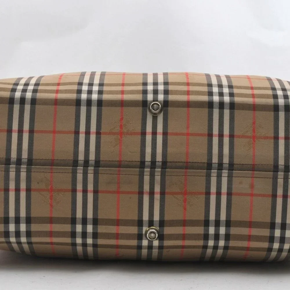 Auth Burberrys Nova Check Pattern Travel Boston Ba - Picture 9 of 12